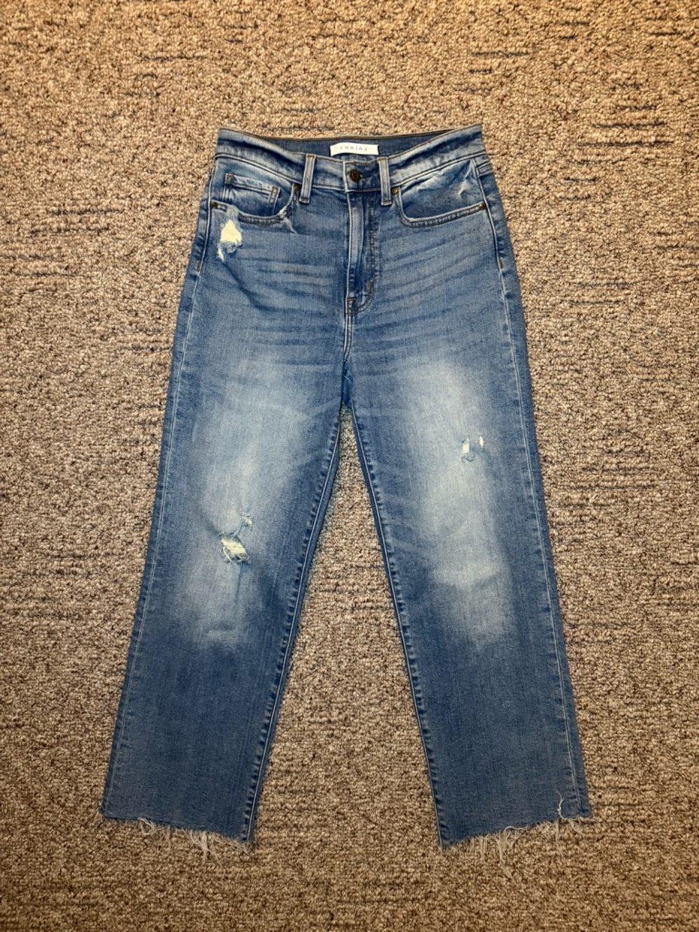 Eunina Super High-Rise Wide Leg Crop Jeans